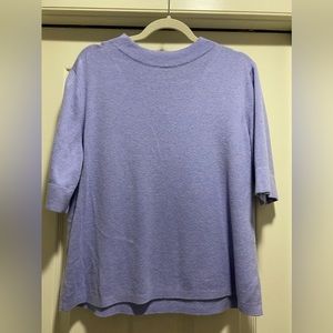 Sweet lavender, knit half sleeve top. EUC
